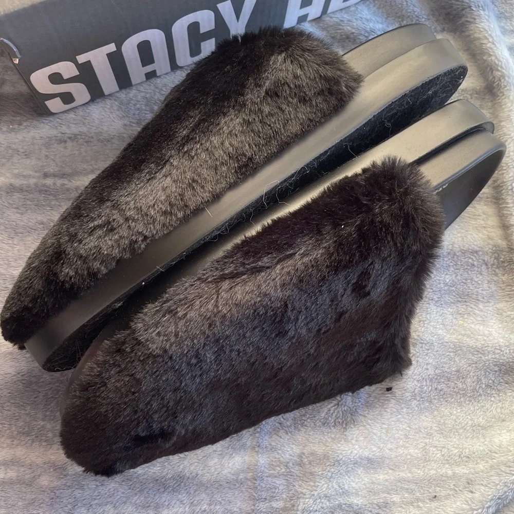 Stacy Adams NIB Montecito black slip on house shoes slippers